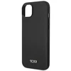 Tumi TUHMP14SRBAK Apple iPhone 14 / 15 / 13 6.1″ juodos spalvos kietas dėklas Leather Balistic Pattern MagSafe