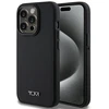 Tumi TUHMP15LRBAK Apple iPhone 15 Pro 6.1″ juodos spalvos kietas dėklas with Leather Ballistic Pattern and MagSafe