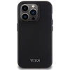 Tumi TUHMP15LRBAK Apple iPhone 15 Pro 6.1″ juodos spalvos kietas dėklas with Leather Ballistic Pattern and MagSafe