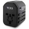 TUMI TUTA20WMSLK travel adapter 20W USB-C / 2xUSB-A juodas