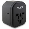 TUMI TUTA20WMSLK travel adapter 20W USB-C / 2xUSB-A juodas