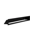 Tunelis -grotelės židinio NORDFLAM 60x380mm juodos spalvos