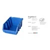 TV staliukas PATROL ERGOBOX 2 Mėlynas, 116 x 161 x 75mm