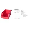 PATROL ERGOBOX 3 Raudonas, 170 x 240 x 126mm