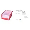 Patrol ERGOBOX PLUS 2 Raudonas, 118 x 161 x 75mm