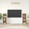 TV staliukas TV spintelių komplektas 2 pcs Amatininkų ąžuolas