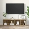 TV staliukas TV spintelių komplektas 2 pcs Amatininkų ąžuolas