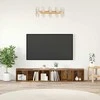 TV staliukas TV spintelių komplektas 2 pcs Senovinis medis 37 x 35 x 107cm