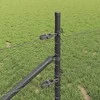 Hexagonal Fence with Post 10 x 0,4 m PVC dengtas plienas Pilka