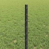 Hexagonal Fence with Post 10 x 0,5 m PVC dengtas plienas Pilka