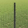 Suvirintas vielos tvora su stulpeliais 10 x 0,5 m Pilka
