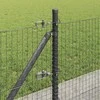 Suvirinta vielos tvora su betono baze 10 x 0,6 m Pilka