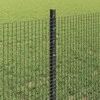 Suvirintas vielos tvora su stulpeliais 10 x 0,6 m Pilka