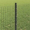 Suvirintas vielos tvora su stulpeliais 10 x 0,6 m Pilka
