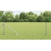 Tvora su stulpais Sidabro 0,4 x 25 m Plienas