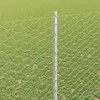 Hexagonal Fence with Post 10 x 1,5 m Galvanizuotas plienas