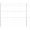 Lauko laukinė tvora su stulpais 25 x 1,5 m Sidabrinė Tinklelis