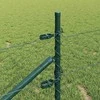 Hexagonal Fence with Post 10 x 0,4 m PVC dengtas plienas Žalia