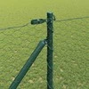 Hexagonal Fence with Post 10 x 1 m PVC dengtas plienas Žalia