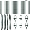 Tvorelės stulpas 26 pcs Žalia 3,2 x 3,2 x 80 cm
