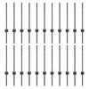 Įmontuotas tvoros stulpas 22 vnt. Pilka 100 cm