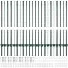 Įmontuotas tvoros stulpas 22 pcs Žalia 140 cm