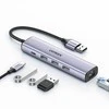 UGREEN 5in1 USB-A 3x USB 3.0 + RJ45 + USB-C adapteriai