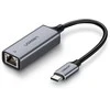 UGREEN adapteris su USB-C - RJ45 jungtimis, Gigabit Ethernet (pilkas)