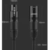 XLR lizdas XLR kištukinis kabelis UGREEN AV130 3m (juodas)