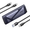 Ugreen CM767 M.2 NVMe/SATA SSD Disk Dėklas - sidabro spalvos