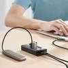 UGREEN Hub 7in1 USB-C, 7x USB-A 3.0 12V 2A (juoda)