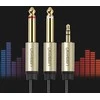 UGREEN AV126 3.5mm - 2x 6.35mm laidas 2m pilkas