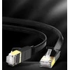 UGREEN NW106 Ethernet RJ45 Plokščias tinklo kabelis, Cat.7, STP, 3m (juodas)