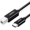 Spausdintuvo kabelis USB-C 2.0 į USB-B UGREEN US241, 1m (juodas)