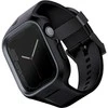 UNIQ Monos apyrankė 2in1 Apple Watch apyrankė + Dėklas Series 4/5/6/7/8/SE/SE2/SE3 44/45mm midnight juodos spalvos
