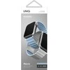UNIQ Revix apyrankė Apple Watch Series 1-9/SE/SE2/SE3 38/40/41mm Reversible Magnetic baltos spalvos-mėlynas