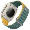 UNIQ apyrankė Revix Evo Apple Watch Series1/2/3/4/5/6/7/8/9/SE/SE2/Ultra/Ultra2 42/44/45/49mm Reversible Magnetic žalios ir geltonos spalvos