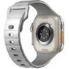 UNIQ apyrankė Stride Apple Watch Series1/2/3/4/5/6/7/8/9/SE/SE2/Ultra/Ultra 2 42/44/45/49mm FKM Rubber Strap pilkos spalvos