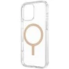 Uniq Clario Magclick įkrovimo dėklas, skirtas iPhone 16 Pro Max – skaidrus auksinis