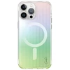 UNIQ Coehl Linear Apple iPhone 15 Pro dėklas 6.1" magnetiniu įkrovimu, opalinis, vaivorykštinis