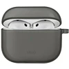 UNIQ dėklas Glase AirPods 4 glossy smoke