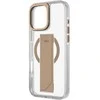 UNIQ Heldro Max Apple iPhone 16 Pro 6.3″ Magclick Charging dėklas auksinis taupe auksinis