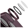 UNIQ Optix AluGuard (DX2) fotoaparato objektyvo apsauga, skirta iPhone 18 Pro / iPhone 18 Pro Max, bordo spalvos