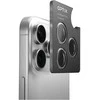 UNIQ Optix Aluminum Camera Lens Protector skirta Apple iPhone 17 su aplikatoriumi, juodos spalvos