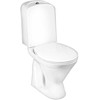 Gustavsberg pods ar vāku Nordic 3, 355x660 mm, horizontāls izvads, 3/6 l, balts