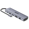 UNITEK D1113BGY01 sąsajos šakotuvas 2 x USB 3.2 Gen 2 (3.1 Gen 2) Type-C 1000 Mbit/ai Pilka