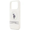 Us Polo Assn US Polo DH ir Bottom Stripe Logo MagSafe dėklas iPhone 17 Pro baltos spalvos