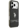 Us Polo Assn US Polo DH and Bottom Stripe Logo MagSafe dėklas Apple iPhone 17 Pro juodos spalvos