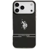Us Polo Assn US Polo DH and Bottom Stripe Logo MagSafe dėklas Apple iPhone 17 Pro Max juodos spalvos