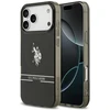 Us Polo Assn US Polo DH and Bottom Stripe Logo MagSafe dėklas Apple iPhone 17 Pro Max juodos spalvos